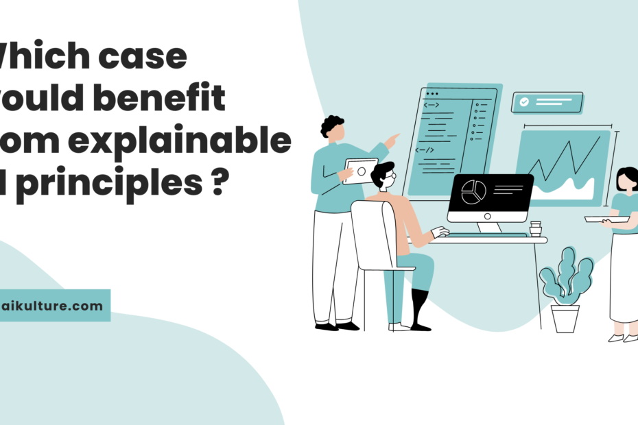 Which case would benefit from explainable AI principles ?